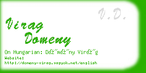 virag domeny business card